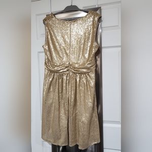Gold party dress